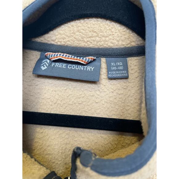 Free Country Fleece Jacket, Men's Size XL - Picture 3 of 5